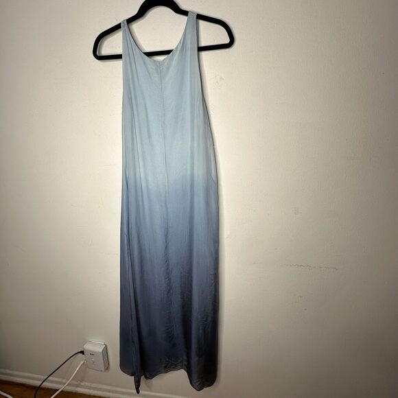 Kate by Laltramoda Light Blue Ombre Tank Sleeveless Lined Midi Maxi Dress S / M - Picture 3 of 12
